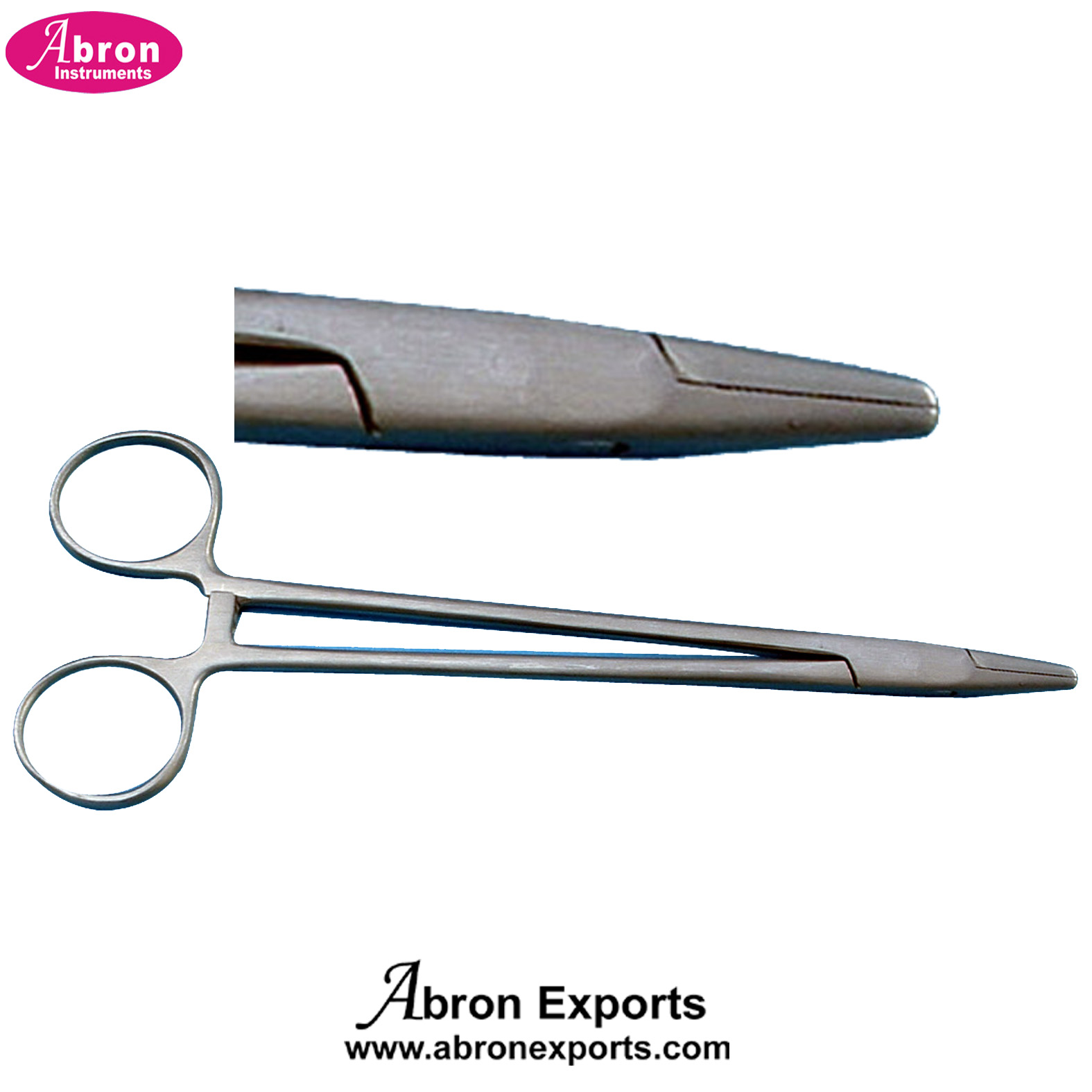 Scissors Surgical Needle Holder Forceps All Stainless steel Meals SS Handle 10pc Abron AB-568MN